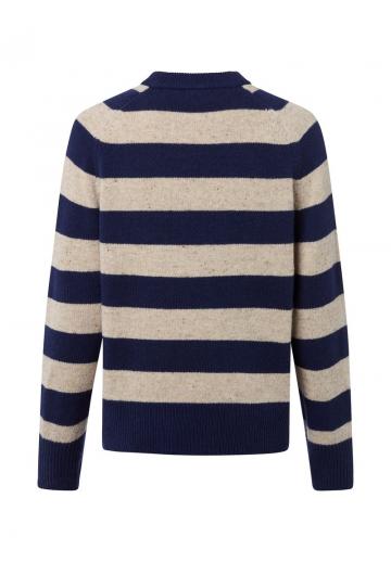 Пуловер в полоску