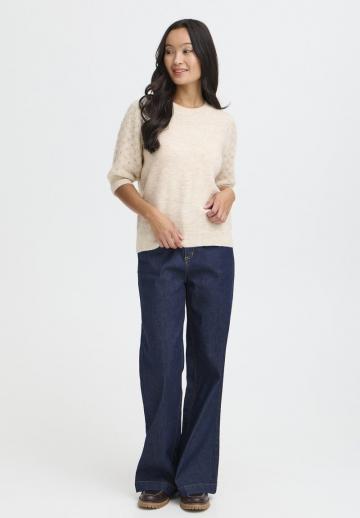 Пуловер с рукавом три четверти