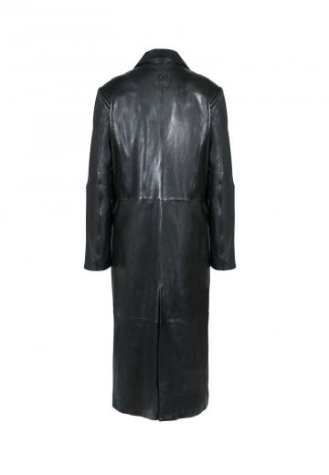 Кожаное пальто