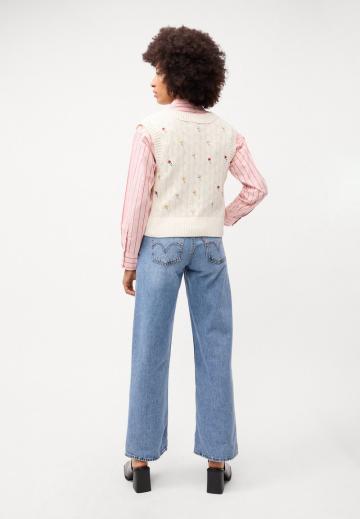 Пуловер без рукавов