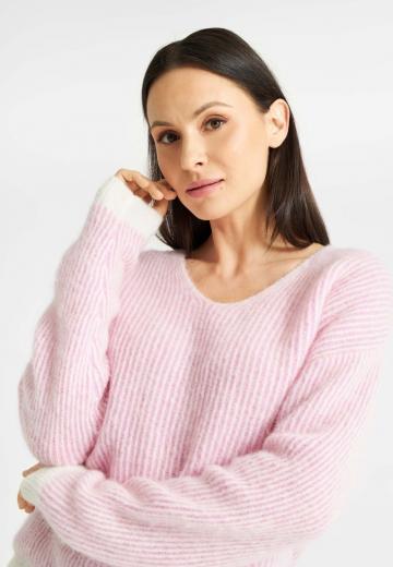 Пуловер в полоску