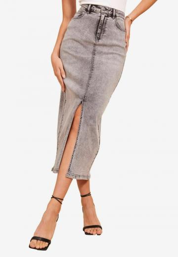 Юбка с накладными карманами