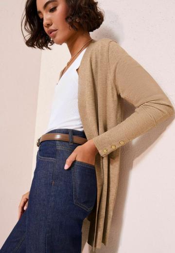 Длинный кардиган