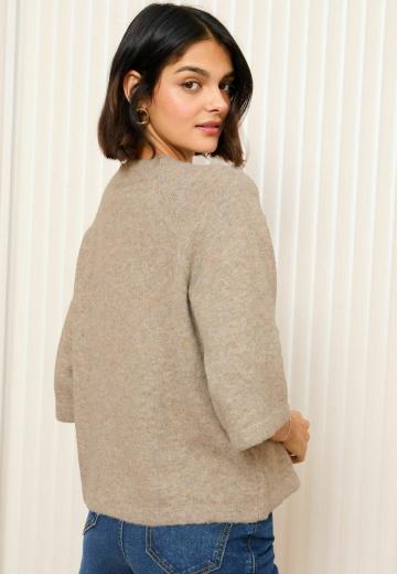 Пуловер с рукавом три четверти