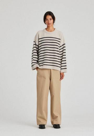 Пуловер в полоску
