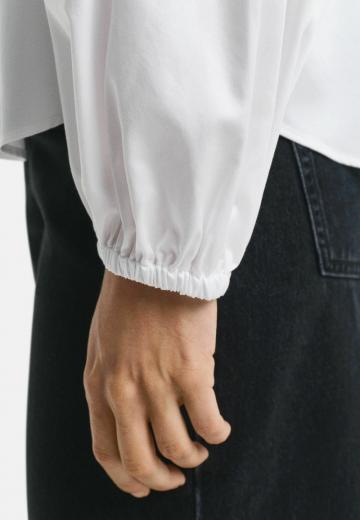 Атласная блузка