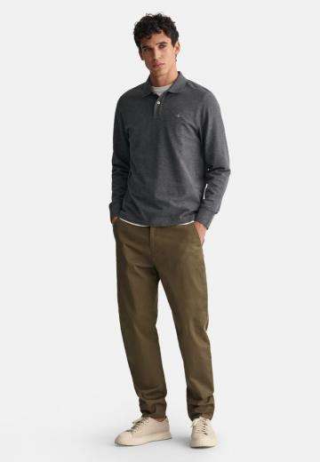 Поло с длинным рукавом