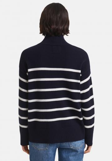 Пуловер в полоску