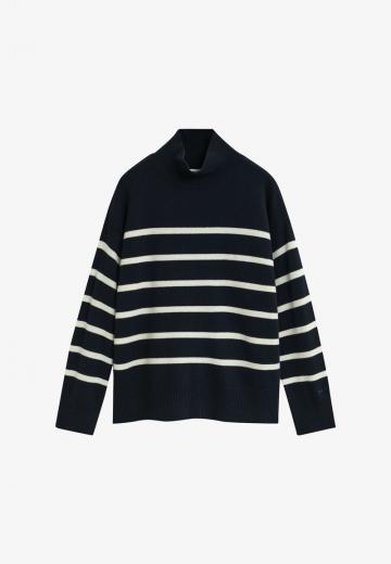 Пуловер в полоску