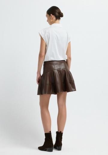 Кожаная юбка