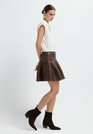 Кожаная юбка