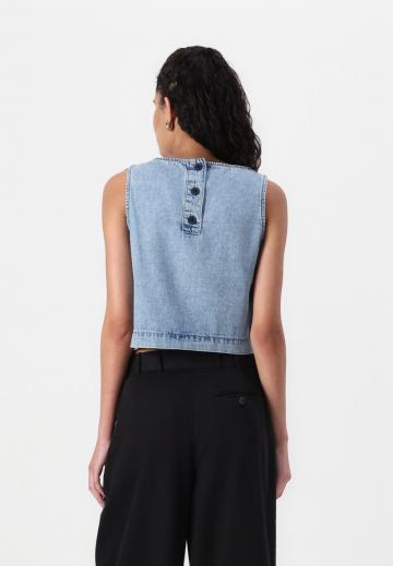 Джинсовая жилетка