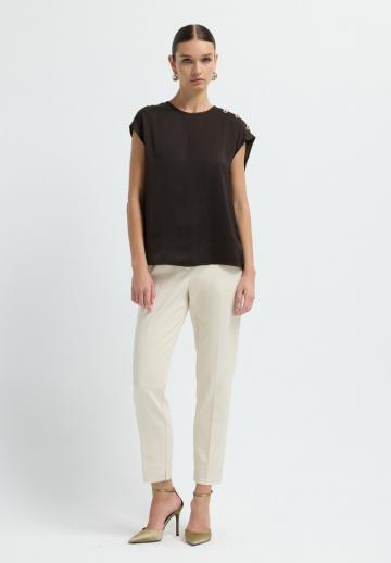 Атласная блузка