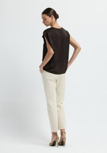 Атласная блузка