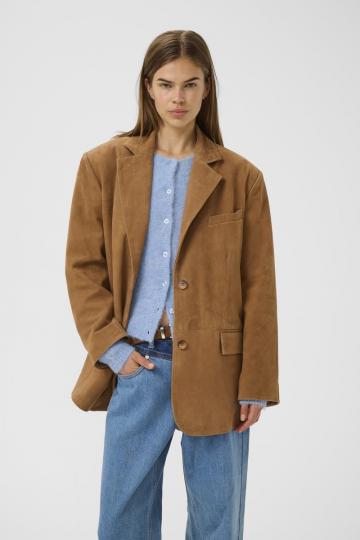 Кожаное пальто