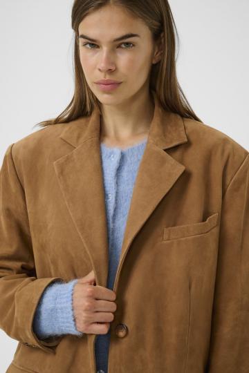 Кожаное пальто