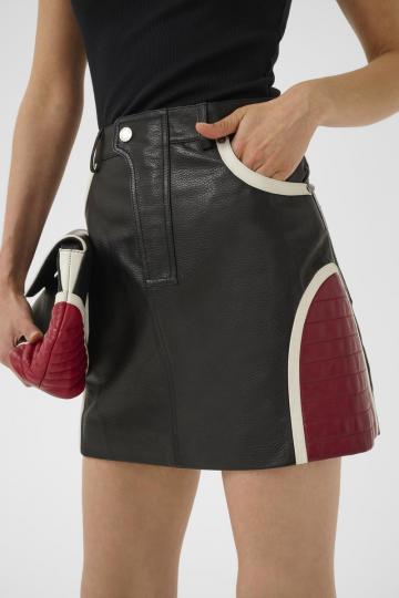 Кожаная юбка