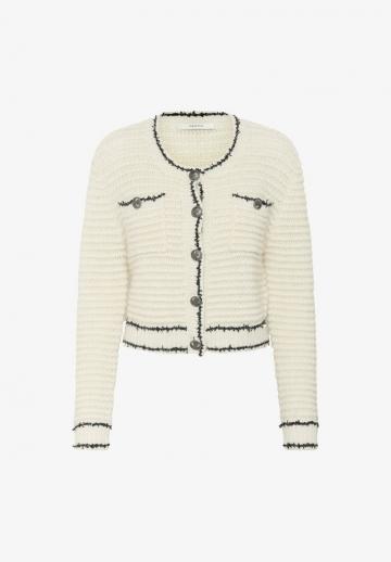 Жаккардовая вязаная кофта