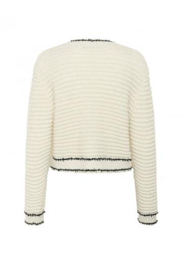 Жаккардовая вязаная кофта