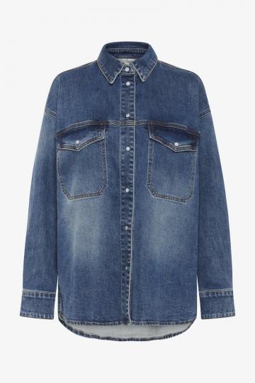 Джинсовая блузка