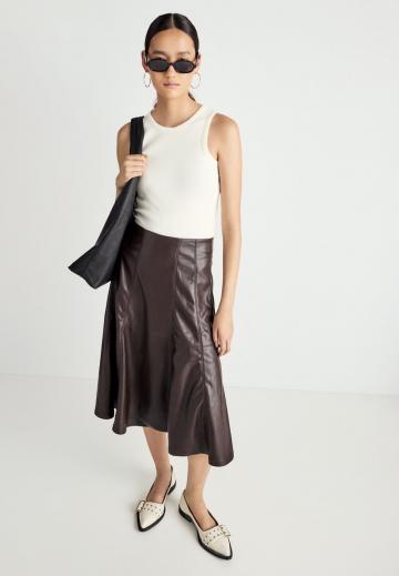 Кожаная юбка