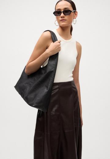 Кожаная юбка