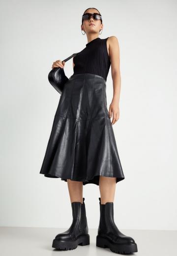 Кожаная юбка