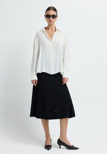 Атласная блузка