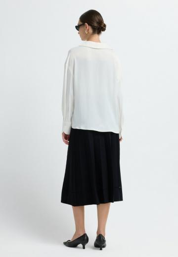 Атласная блузка