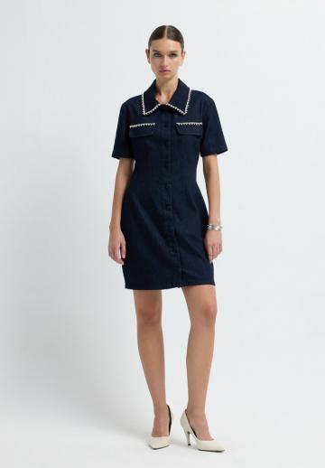 Джинсовое платье