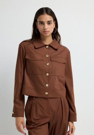 Куртка с накладнымит карманами