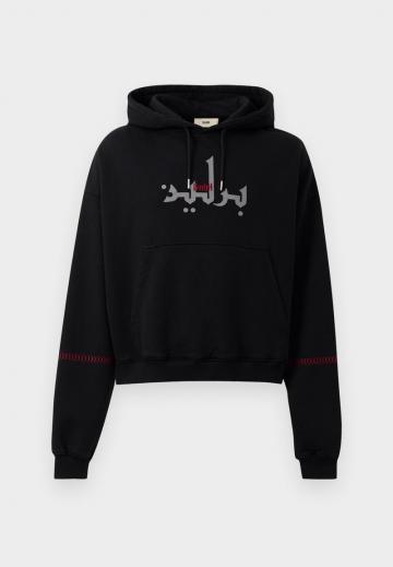 Пуловер с капюшоном