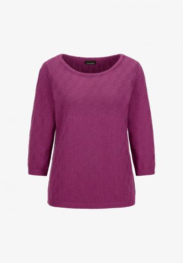 Пуловер с рукавом три четверти