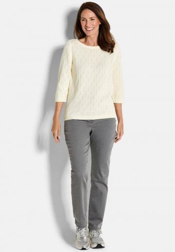 Пуловер с рукавом три четверти