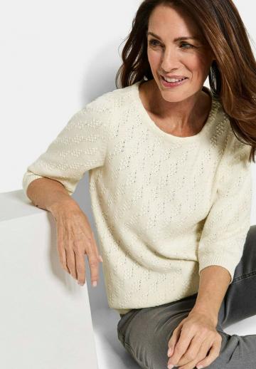 Пуловер с рукавом три четверти