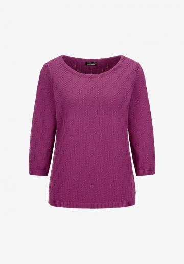 Пуловер с рукавом три четверти