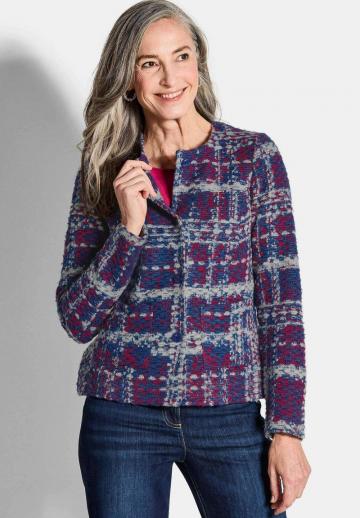 Жаккардовая вязаная кофта