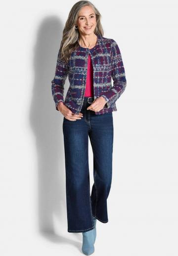 Жаккардовая вязаная кофта