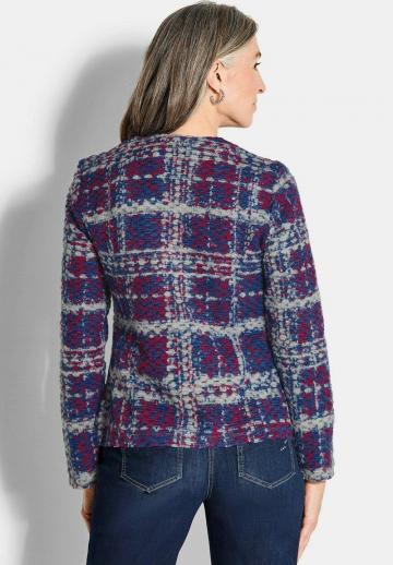 Жаккардовая вязаная кофта