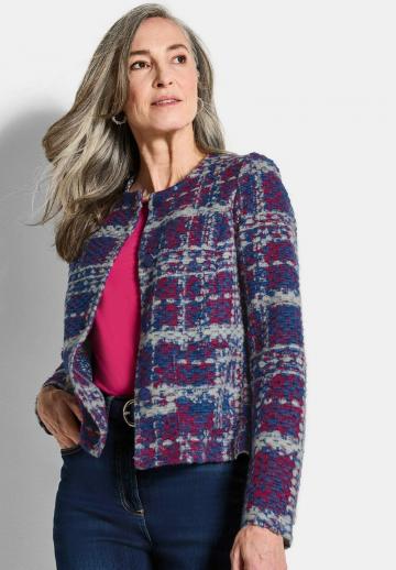 Жаккардовая вязаная кофта