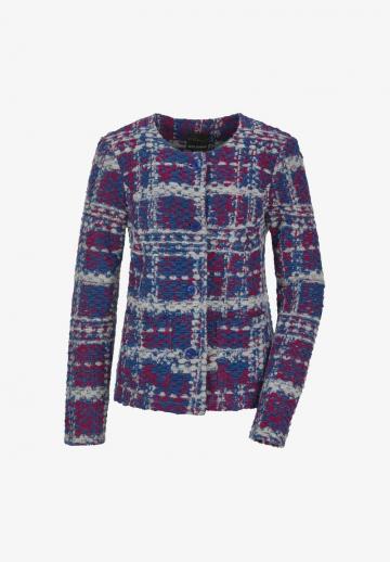 Жаккардовая вязаная кофта