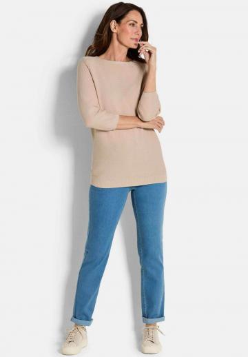 Пуловер с рукавом три четверти