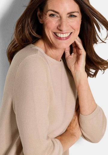 Пуловер с рукавом три четверти