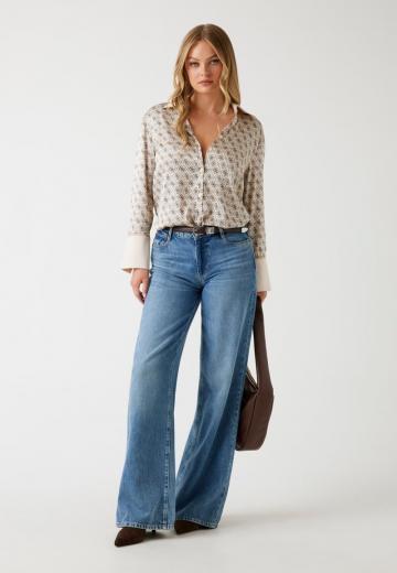 Атласная блузка