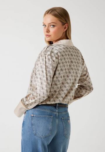 Атласная блузка