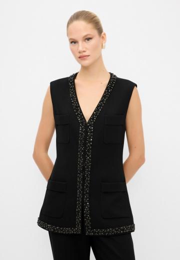 Джинсовая жилетка