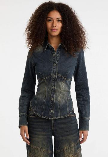 Джинсовая блузка