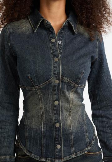 Джинсовая блузка
