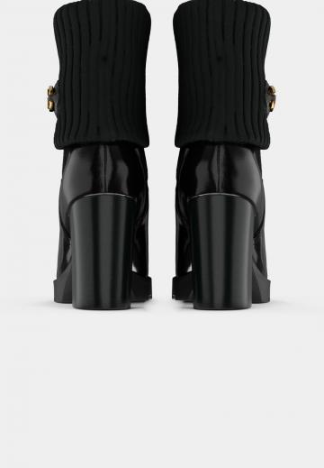 Полусапожки на высоком каблуке