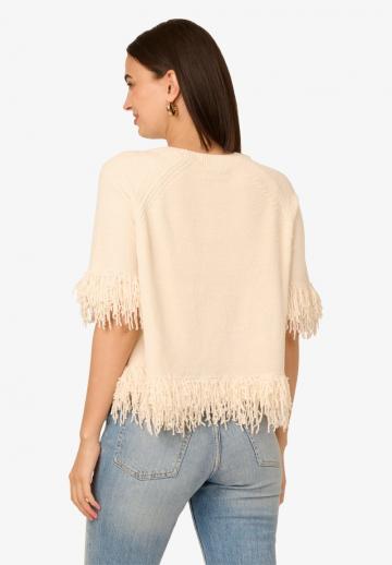 Пуловер с коротким рукавом